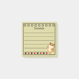 Oranje Kat Schema Geel Post-it® Notes