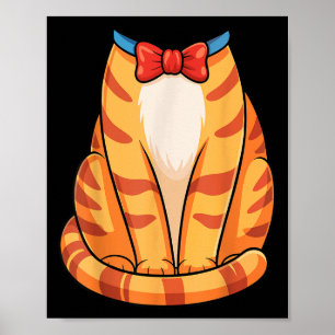 Oranje Kat Shirt Volwassen Kinder Mannen Vrouwen T Poster