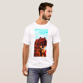 Oranje kat t-shirt (Voorkant volledig)