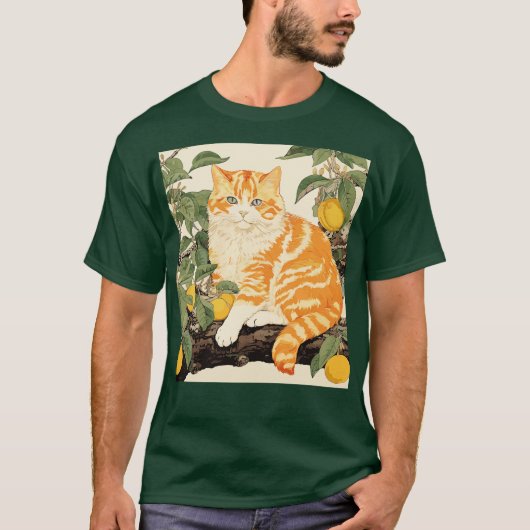 Oranje Kat T-shirt (Voorkant)