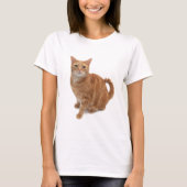 Oranje kat t-shirt (Voorkant)