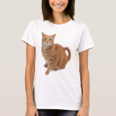 Oranje kat t-shirt (Voorkant)