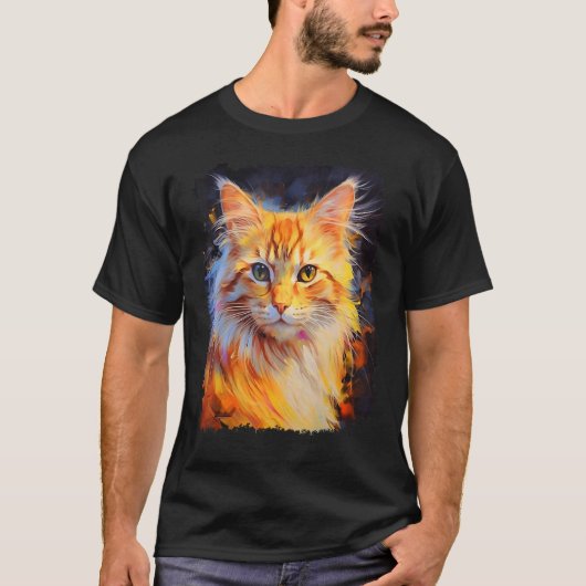 Oranje Kat T-shirt (Voorkant)