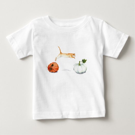 Oranje kat tussen pompoenen (Voorkant)