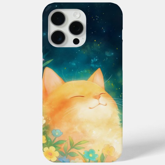 Oranje kat vredig dutje Case-Mate iPhone case (Achterkant)
