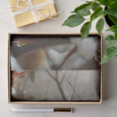 Oranje kat winterbessen  decoupage tissuepapier (Geschenk)