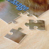 Oranje Katje Gestreepte Vlinder Legpuzzel (Zijkant)