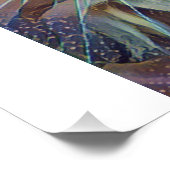 Oranje katoengroene kleurige tablet perfect poster (Hoek)