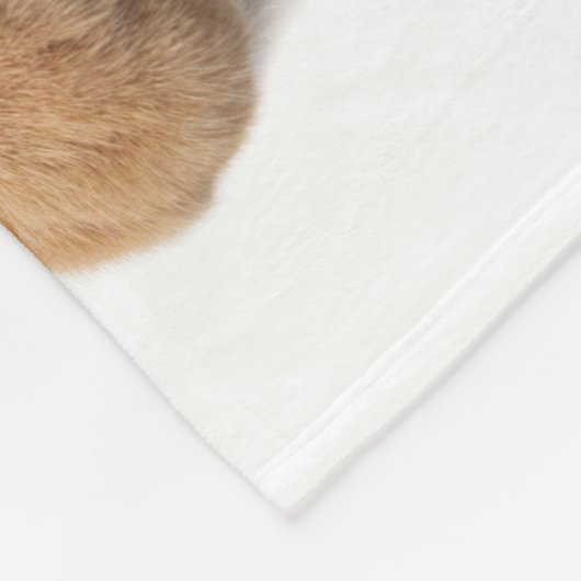 Oranje kattebakje omlaag fleece deken (Hoek)