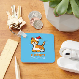 Oranje kattedoornkerst Sleutelhanger