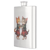 Oranje katten dansen Schotse Ceilidh Flacon (Links)