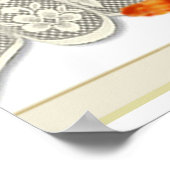 Oranje katten die uit de traditionele kunst van he poster (Hoek)