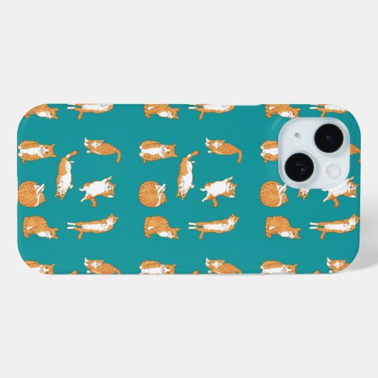 Oranje katten grappig Case-Mate iPhone case (Achterkant (horizontaal))