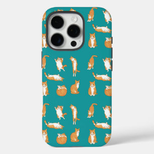 Oranje katten grappig iPhone 16 pro hoesje