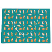 Oranje katten grappig groot cadeauzakje (Voorkant)