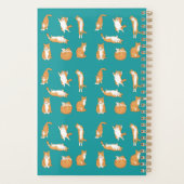 Oranje katten grappig planner (Achterkant)