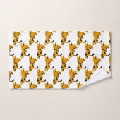 Oranje katten, harten en Botten Bad Handdoek (Handdoek)