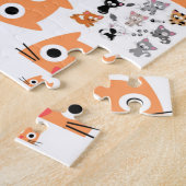 Oranje katten Jigzaag Puzzle Legpuzzel (Zijkant)