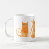 Oranje katten koffiemok (Links)
