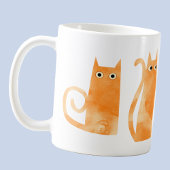 Oranje katten koffiemok