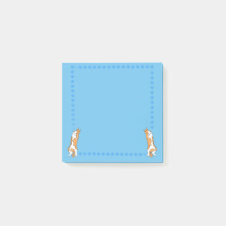 Oranje katten op een blauwe achtergrond Post-it-br Post-it® Notes