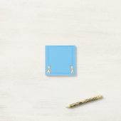 Oranje katten op een blauwe achtergrond Post-it-br Post-it® Notes (Op bureau)