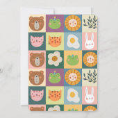 Oranje katten op zaterdag kaart (Achterkant)