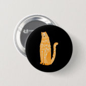 Oranje Katten Ronde Button 5,7 Cm (Voorkant /achterkant)