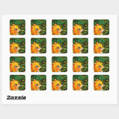 Oranje katten Stickers (Vel)