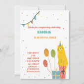 oranje katten Verjaardagsuitnodiging Kaart (Voorkant)