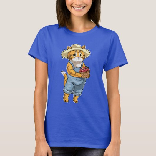 Oranje kattenboer tomaat t-shirt (Voorkant)