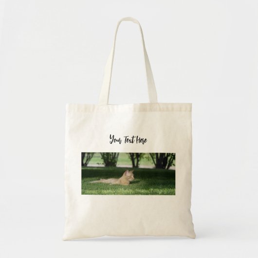  Oranje kattenfotografie Tote Bag (Voorkant)