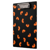 Oranje kattenpatroon klembord (Links)