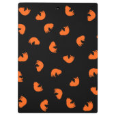 Oranje kattenpatroon klembord (Achterkant)