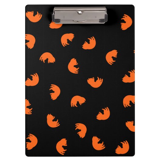 Oranje kattenpatroon klembord (Voorkant)