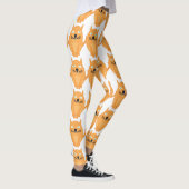 Oranje kattenpatroon leggings (Rechts)