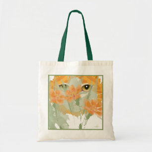 Oranje kattenvuller tote bag