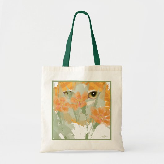 Oranje kattenvuller tote bag (Voorkant)
