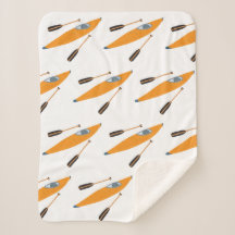 Oranje Kayak met oars