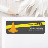 Oranje kegel + waarschuwingstape constructie Verja Etiket (Insitu)