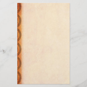 Oranje Keltische knopen Briefpapier