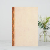 Oranje Keltische knopen Briefpapier (Staand voorkant)