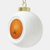 Oranje Keramische Bal Ornament (Rechts)
