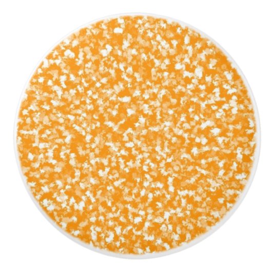 Oranje Keramische Meubilairkabinetknop Knop (Voorkant)