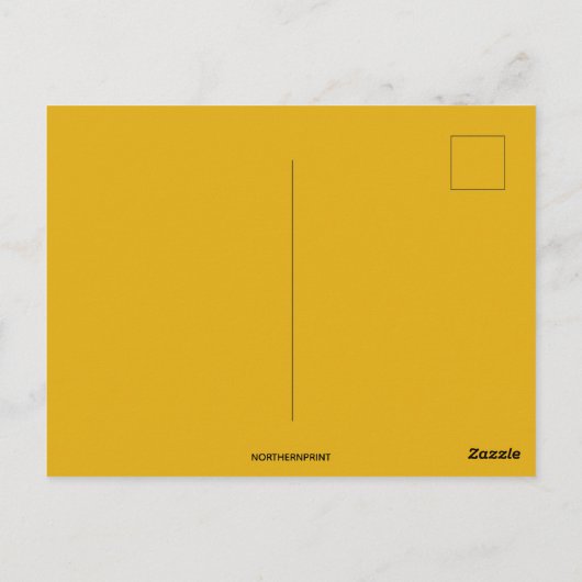 Oranje kerstbloemen Briefkaart (Achterkant)