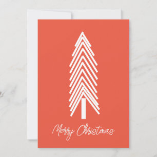 Oranje kerstboom, Kaart voor vrolijk kerstfeest