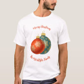 Oranje kerstboomgaard T-Shirt (Voorkant)