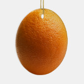 Oranje kerstboomversiering keramisch ornament (Rechts)