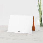 Oranje kerstfeest met  kerstmis feestdagen kaart (Achterkant)