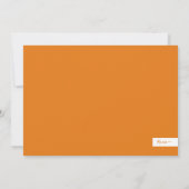 Oranje kerstfeestfoto voor Merry-kerst Kaart (Achterkant)